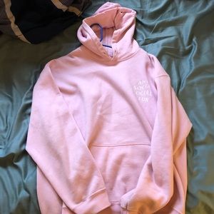 Pink Anti Social Social Club Hoodie Supreme large